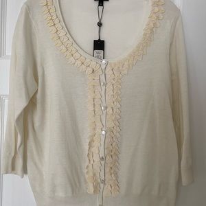 NWT Talbots Delicate Cardigan 3/4 Sleeves